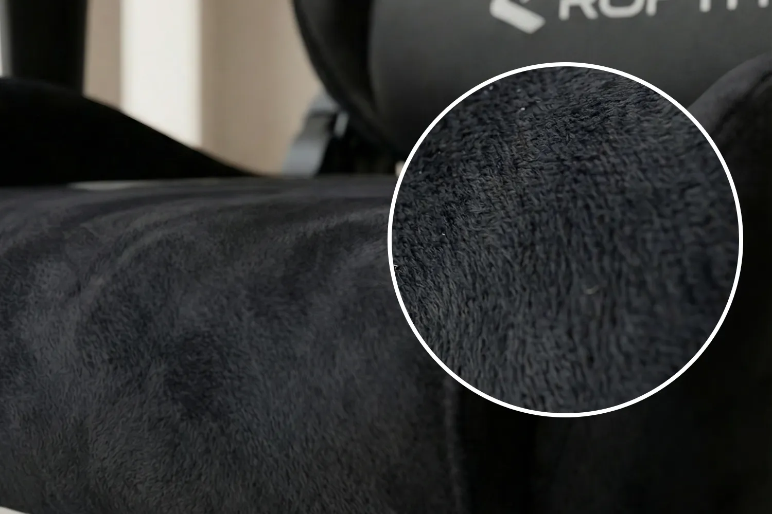 Rofth AURA Balance Series Phantom Black Premium Oyuncu Koltuğu 9 Aura kumas kalitesi