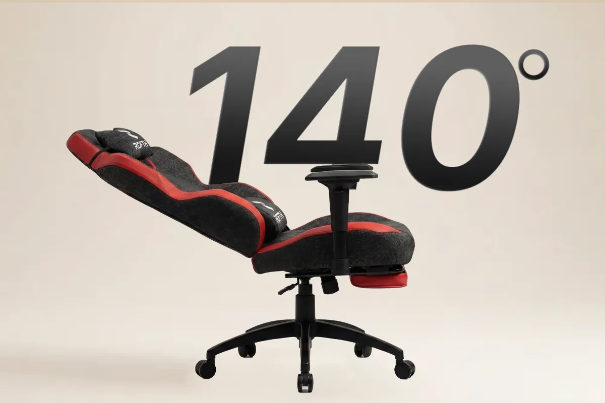 ROFTH QUADRA EDITION Midnight Blue Ayak Uzatmalı Premium Oyuncu Koltuğu 72 Quadra red 140