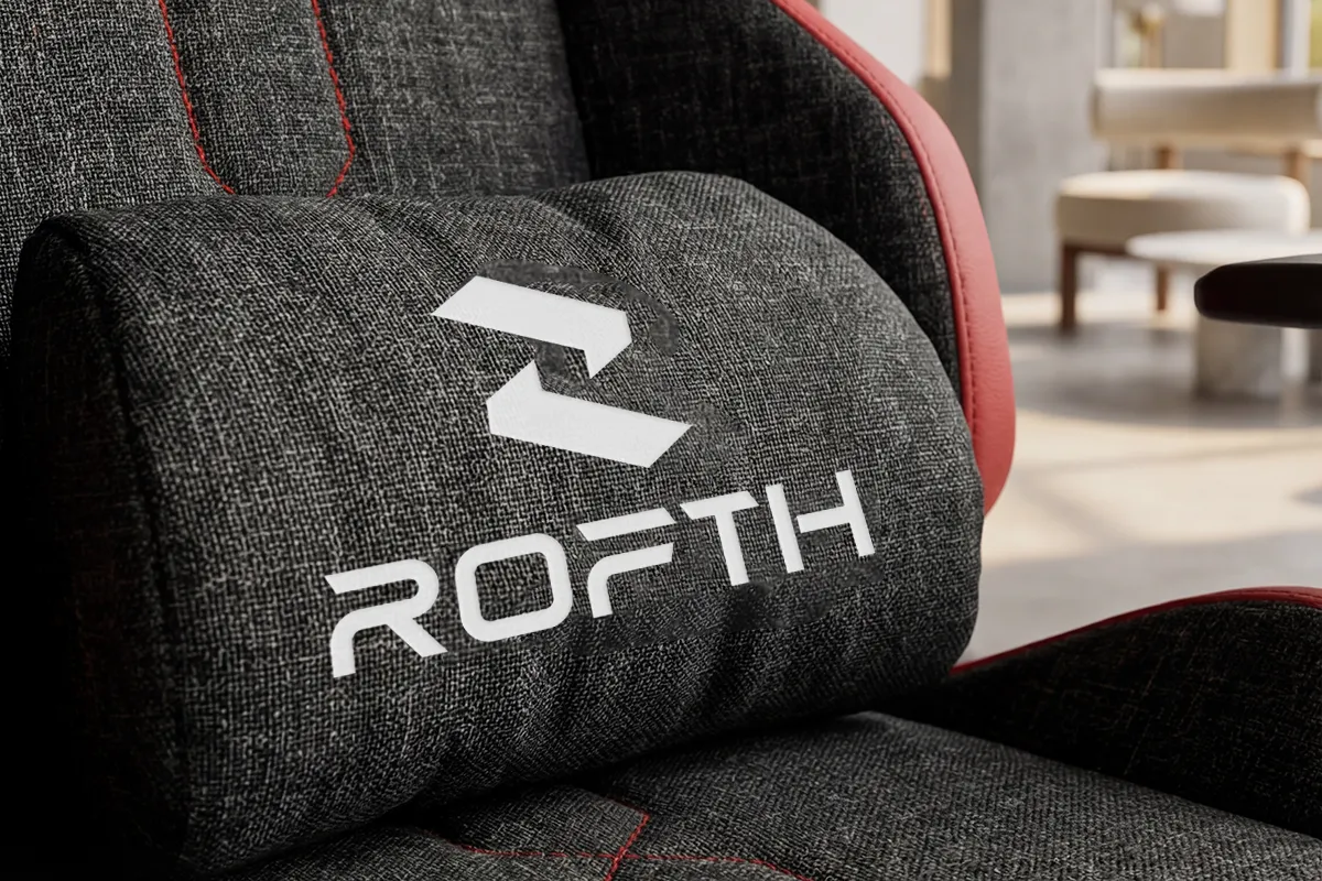 ROFTH QUADRA EDITION Midnight Blue Ayak Uzatmalı Premium Oyuncu Koltuğu 68 Quadra red