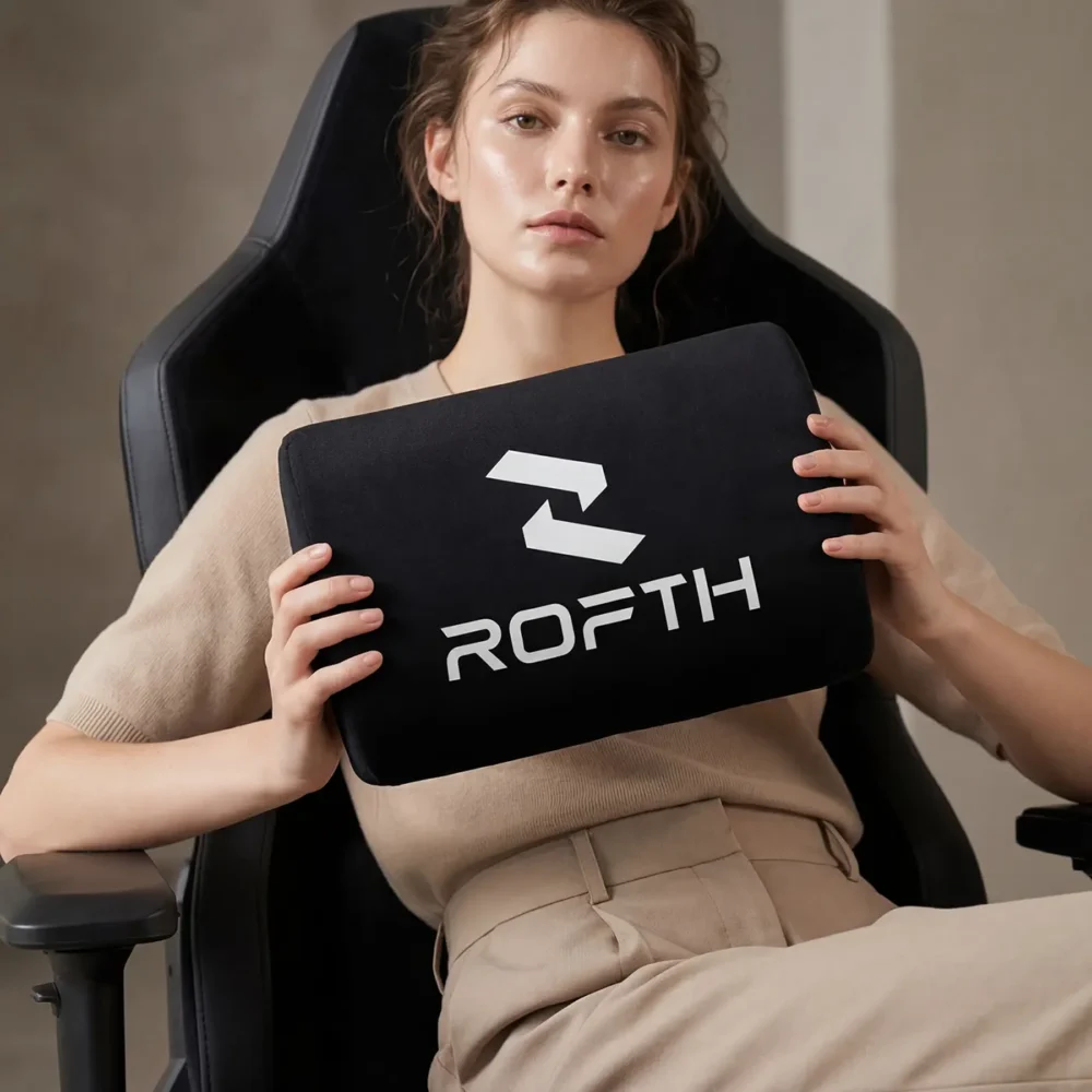 ROFTH Ergonomik Bel Destek Yastığı – Tay Tüyü Kumaş