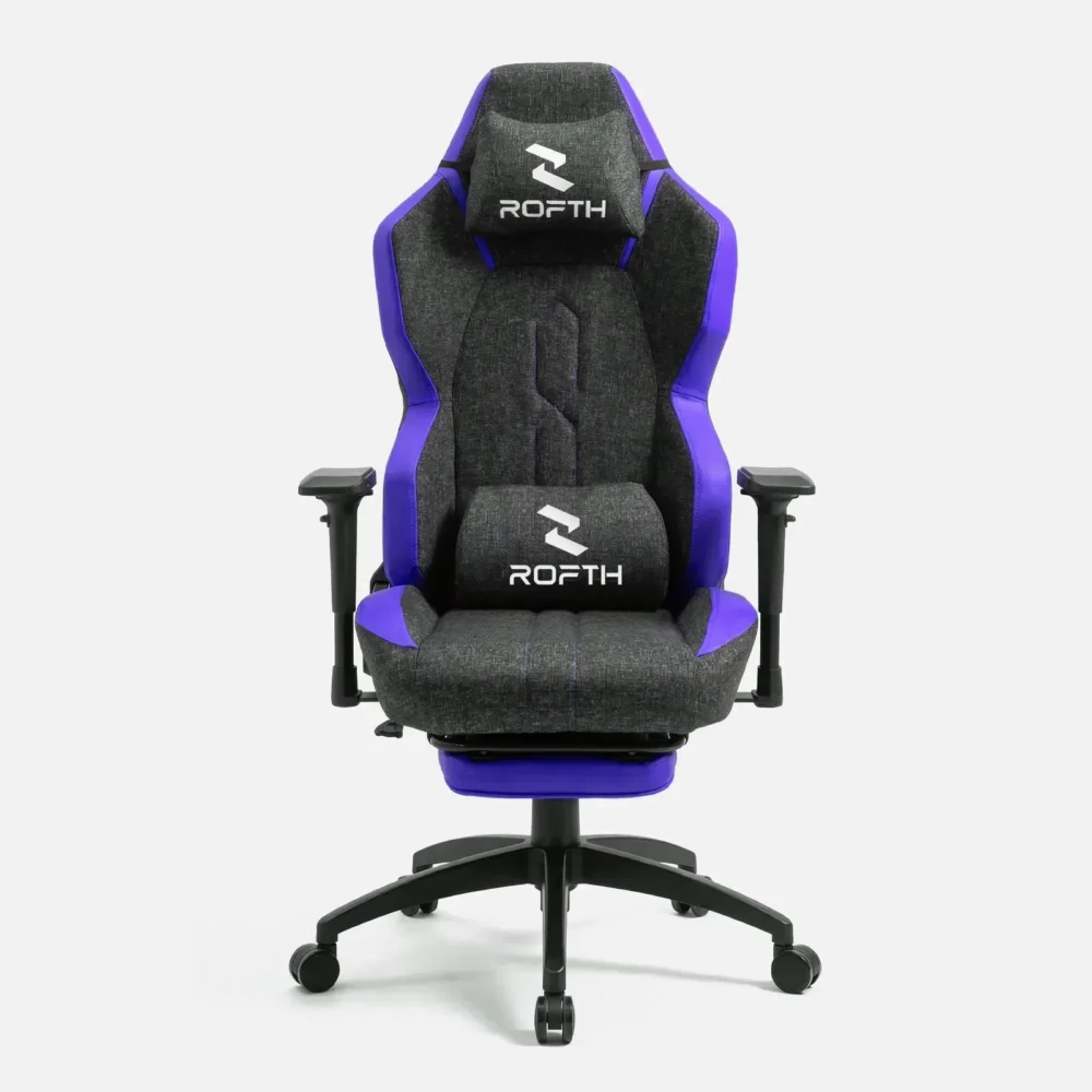 ROFTH QUADRA EDITION Royal Purple Ayak Uzatmalı Premium Oyuncu Koltuğu