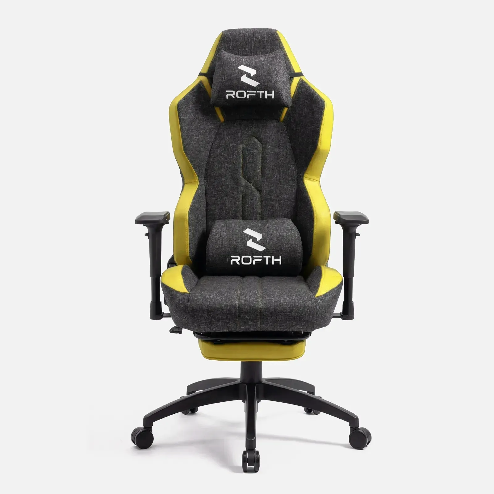 ROFTH QUADRA EDITION Golden Yellow Ayak Uzatmalı Premium Oyuncu Koltuğu