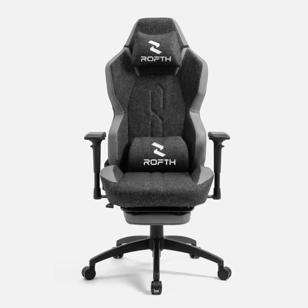 ROFTH QUADRA EDITION Stone Grey Ayak Uzatmalı Premium Oyuncu Koltuğu