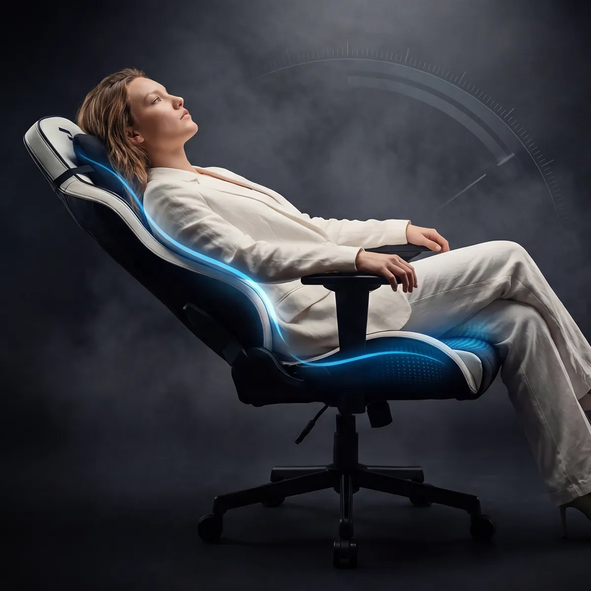 ROFTH G7 Deluxe Series Obsidian White Premium Oyuncu Koltuğu 12 ROFTH G7 Deluxe Series Obsidian White Premium Oyuncu Koltuğu - Görsel 12